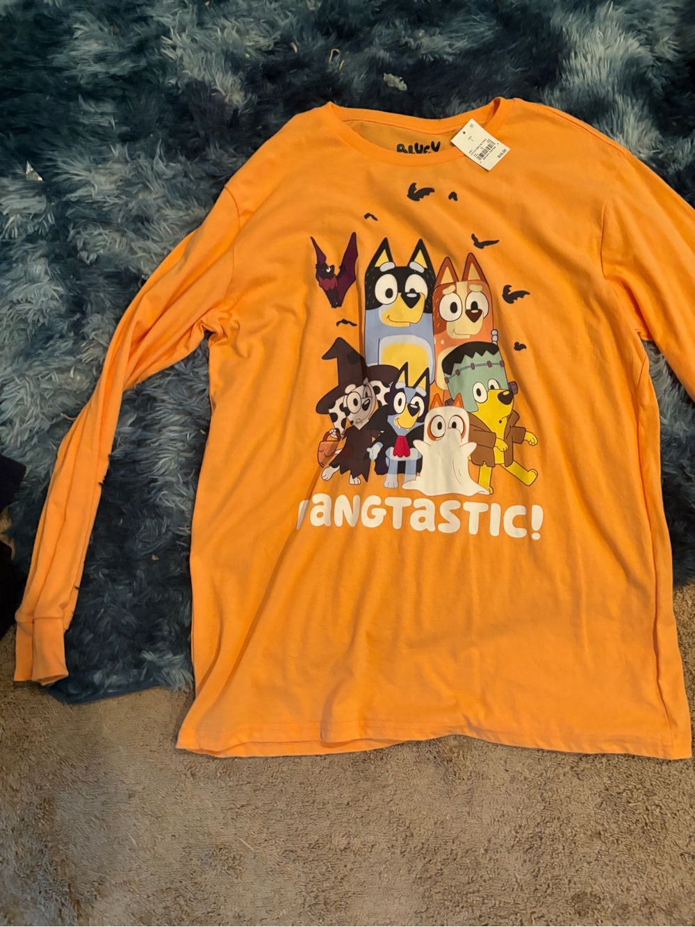 Target Orange 'Fangtastic!' Halloween Character Long-Sleeve Tee